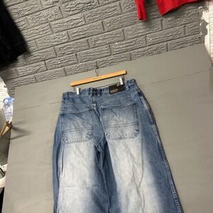 DELF Jeans Mens W36 L32 Relaxed Fit Blue Wash Denim Pants